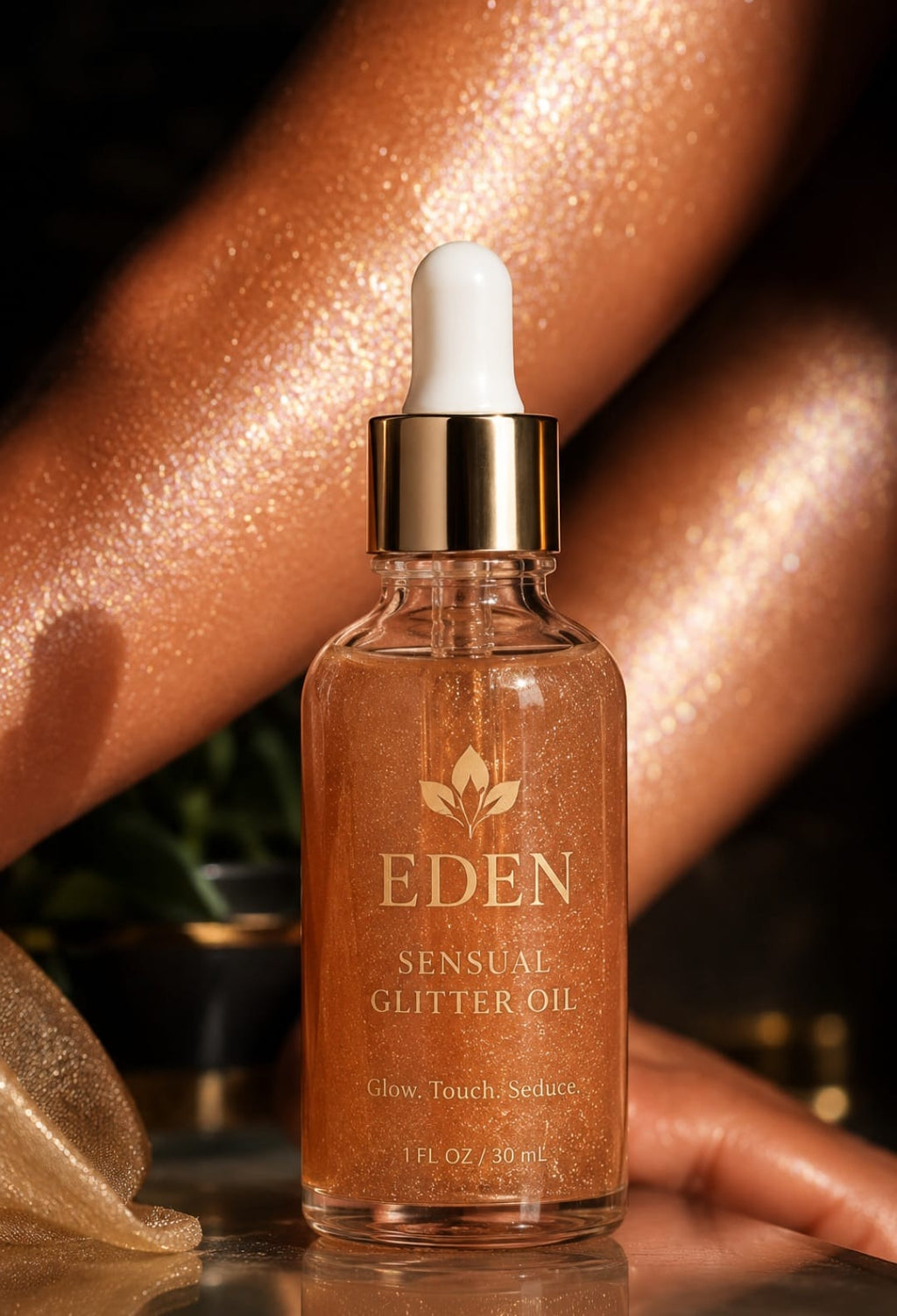 Sensual glitter oil