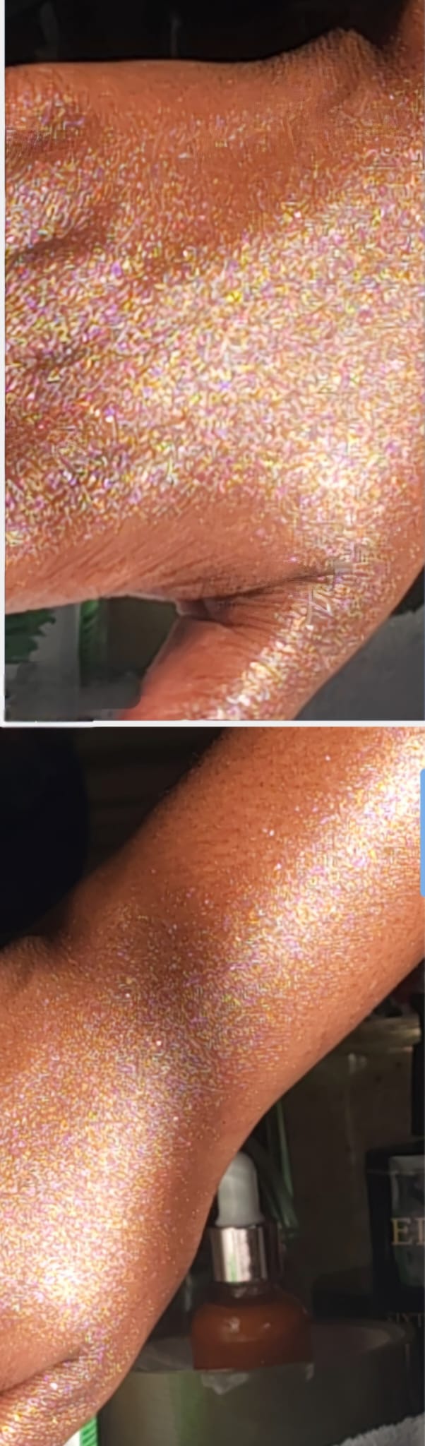 Sensual glitter oil